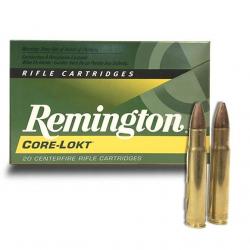 Munitions REMINGTON calibre 35 Whelen Core-Lokt PSP 200gr x20