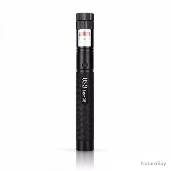 Pointeur Laser Haute Puissance Rechargeable, Couleur: Rouge Red