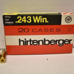 20 étuis 243 WIN Hirtenberger