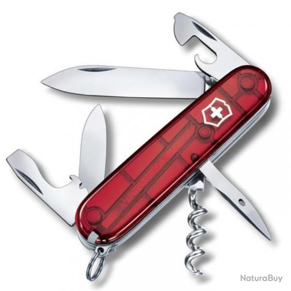 Couteau Spartan Victorinox rouge transparent