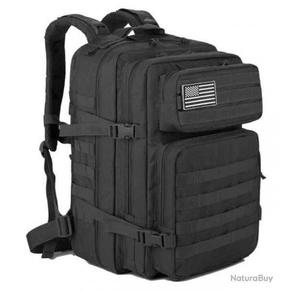 Sac  Dos Militaire Tactique 45L Molle Grande Capacit Chasse Pche Trekking Randonne Escalade Noir