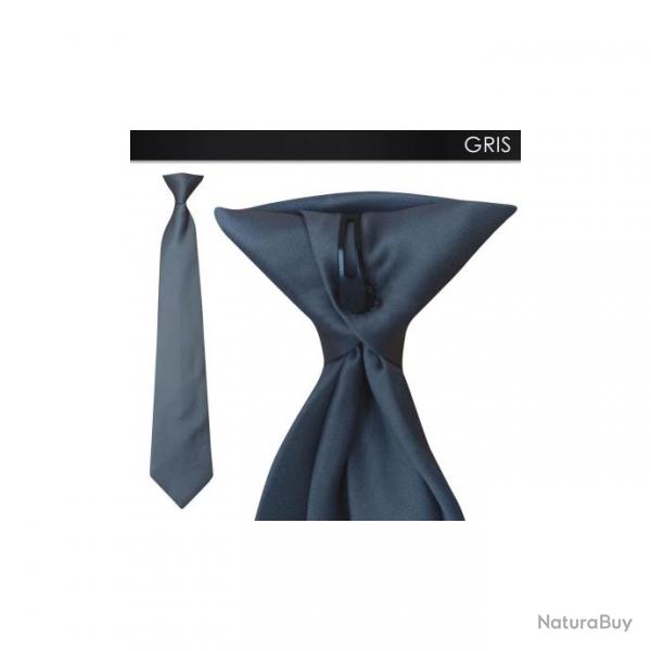 Cravate  clip Gris