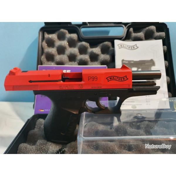Magnifique Walther P99 9 mm PAK Red Edition Umarex