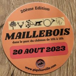 Autocollant chasse / pêche,  fête maillebois 2023