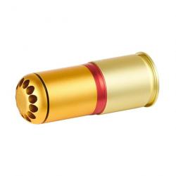 Grenade 40mm à gaz 120 BB's Or/Rouge/Orange