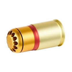 Grenade 40mm à gaz 60 BB's Or/Rouge/Orange