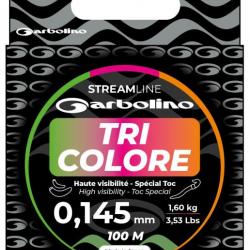 Nylon Garbolino Streamline Toc Tri-Colore Haute Visibilité 100m 16,5/100-1,9KG