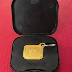 Porte clé Glock plaqué or