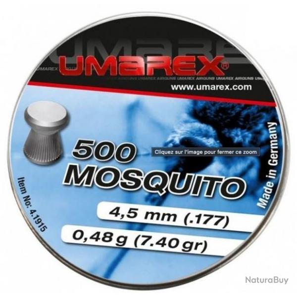 Boite de 500 Plombs mosquito Plat 4.5 mm