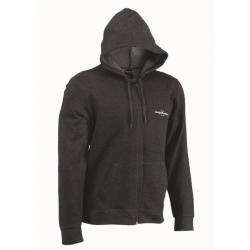 Hoodie Zip Logo Sakura Gris XL