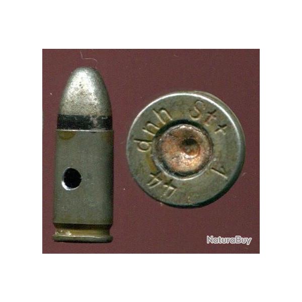 9 mm Parabellum Allemangne 39-45 - balle SE grise - tui acier laqu - pour P38, P08, MP40