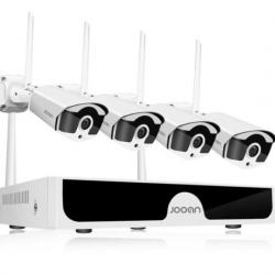 Systeme de VIDÉOSURVEILLANCE sans FIL 4 caméras, WIFI avec application smartphone