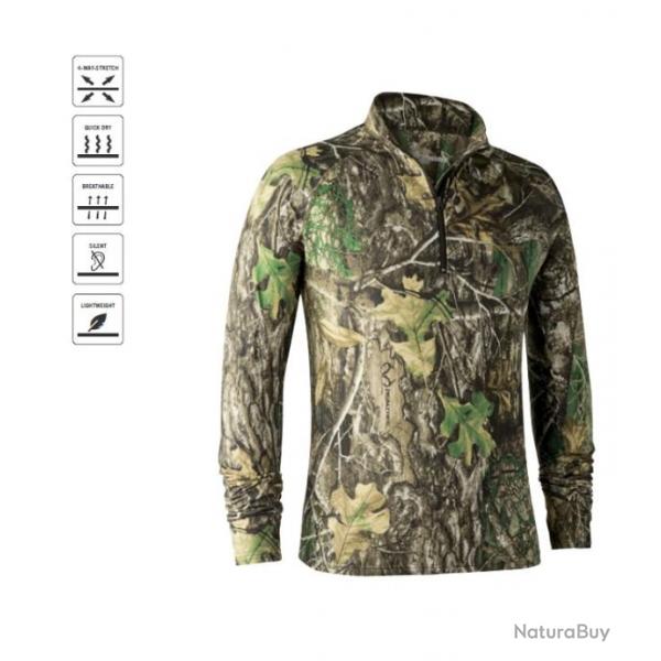 DEERHUNTER T-SHIRT APPROAC AVEC MANCHES LONGUES SMALL 62- REALTREE ADAPT CAMOUFLAGE