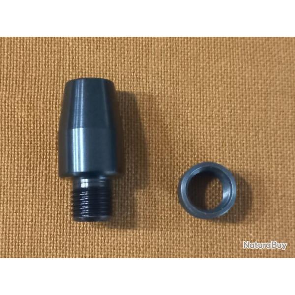 Adaptateur Crosman 2240 pour silencieux vers filetage 1/2x20 UNF