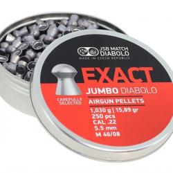250 plombs Jumbo Exact 5.5mm JSB Diabolo