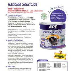 Appât raticide et souricide en cubes Probloc 10kg