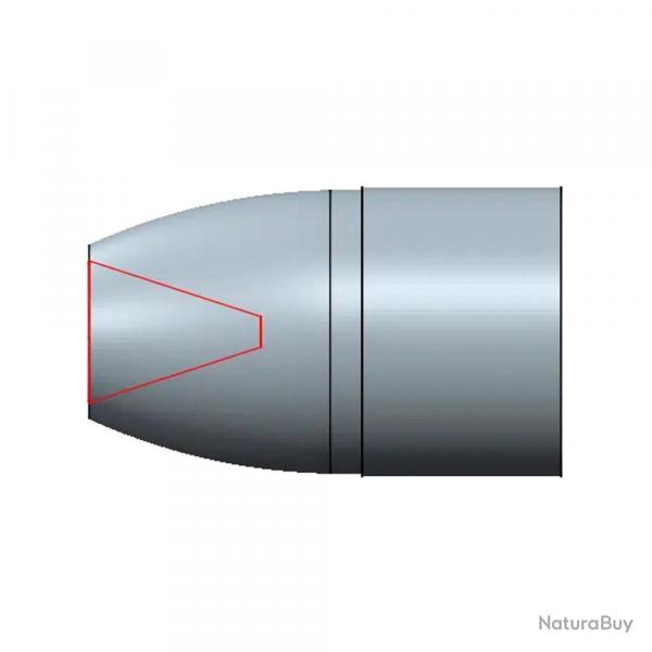 Moule  quatre cavits - ogive 9mm - 357-125 HP PB de calibre .357" - Laiton