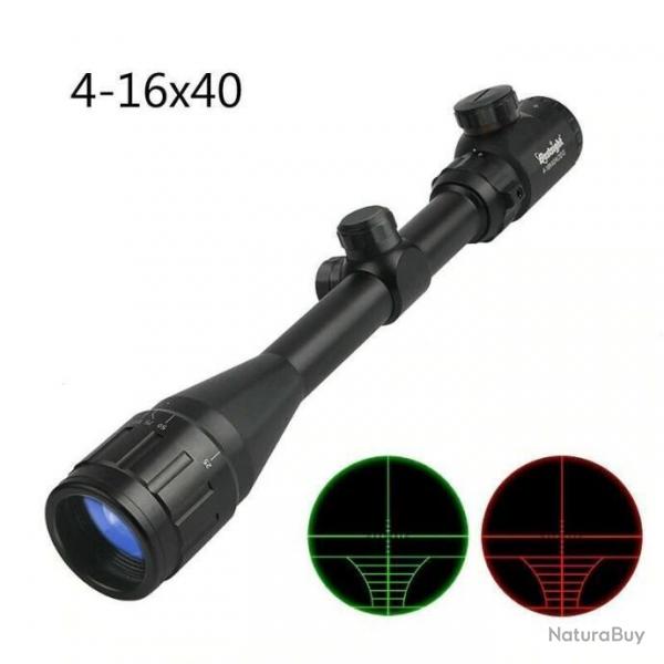 DESTOCKAGE Viseur Lunette BESTSIGHT 4-16x40 Lumineuse Colliers OFFERTS