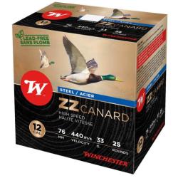 Cartouche WINCHESTER ZZ Canard 12/76 Calibre 12 plomb de 3, 4, 5 et 6 Plomb de 5