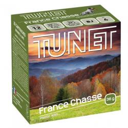 Cartouche De Chasse Tunet France Chasse - 36G - Calibre 12 - Plomb de 8 bourre jupe