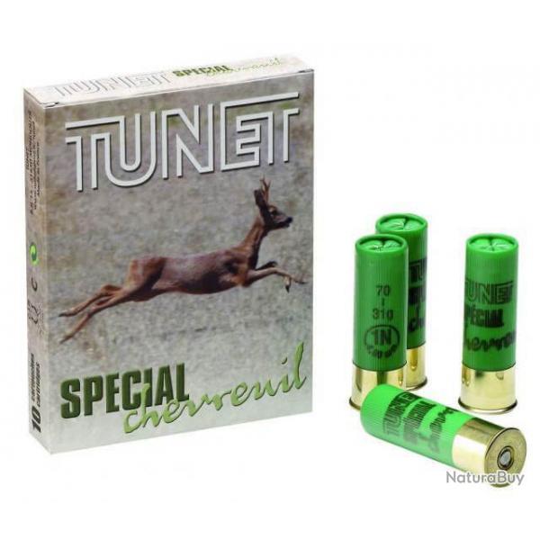 Cartouches/munitions Tunet Traditionnelles CHASSE Duo Chevreuil Cal. 12 Plombs N 1 - 2 Nickel