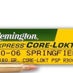 1 CARTON DE 10 BOITES DE 20 MUNITIONS calibre 30-06 180GR PSP