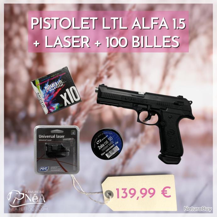 Pistolet CO2 à balles de caoutchouc Less Than Lethal Alfa 1.50 (16