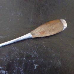 petit tournevis manche bois ancien de 17 cm panne de 8 mm