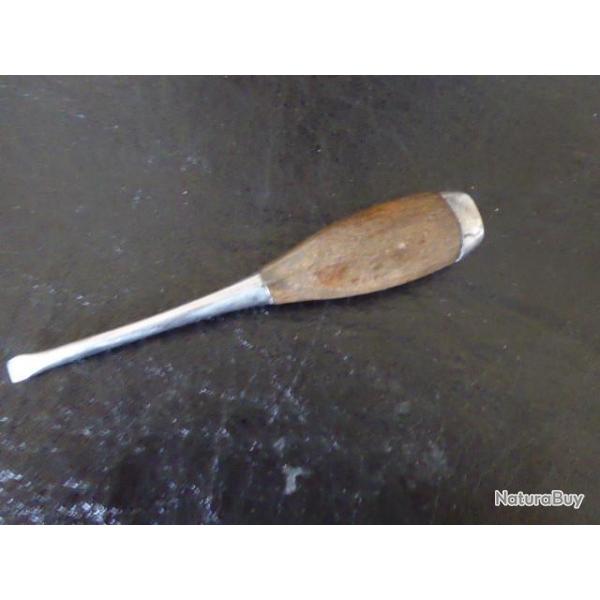 petit tournevis manche bois ancien de 17 cm panne de 8 mm