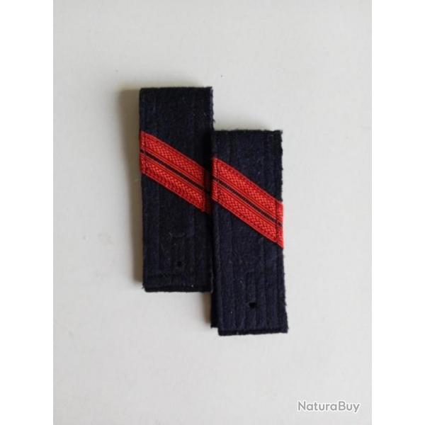 (S1) pattes d'paule insigne en tissu grade sapeur pompier troupe