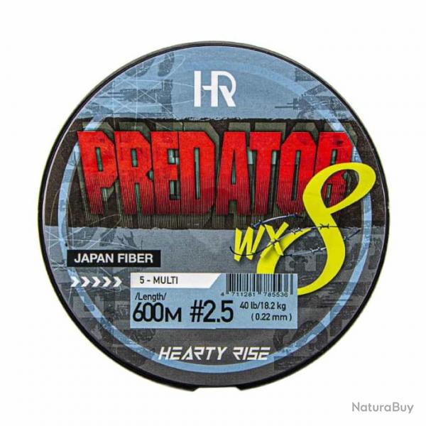 Tresse Hearty Rise Predator WX8 40lb 600m