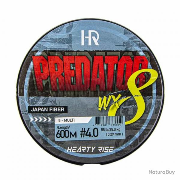 Tresse Hearty Rise Predator WX8 55lb 600m