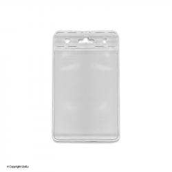 Pochette souple pour badge 86 x 54 vertical
