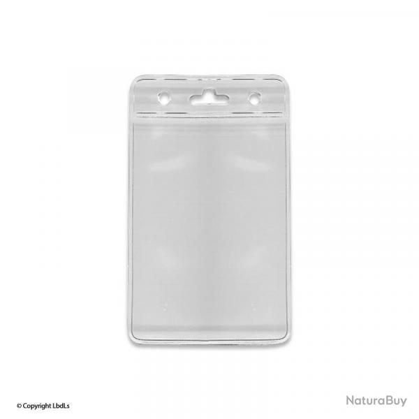 Pochette souple pour badge 86 x 54 vertical