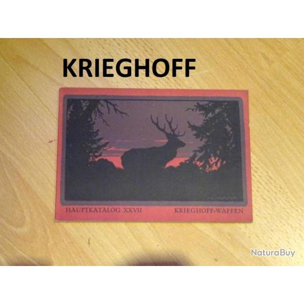 catalogue KRIEGHOFF reproduction de 1920 - VENDU PAR JEPERCUTE (D23A265)