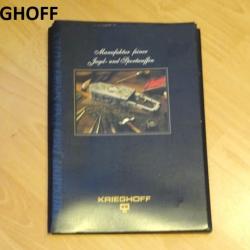DOSSIER de 3 catalogues + CD fusils KRIEGHOFF - VENDU PAR JEPERCUTE (D23A266)