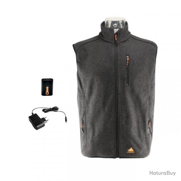 Gilet tricot chauffant FIRE PERFORMANCE noir gris blanc