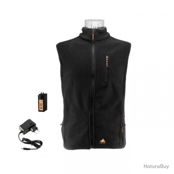 Gilet Polaire Chauffant FIRE FLEECE noir