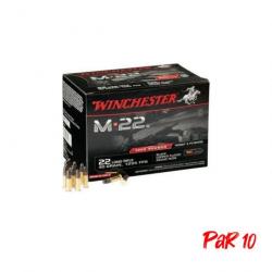 Munitions Winchester M22 Black Lead Round Nose - Cal.22LR - 22LR / 40 / Par 10