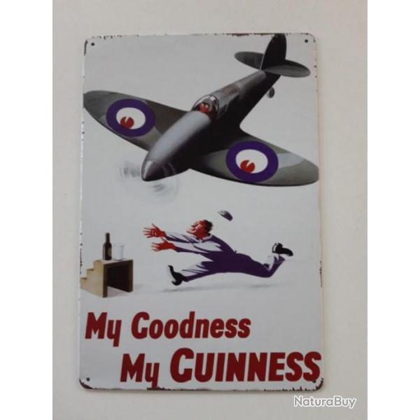 PLAQUE METAL WWII "GOODNESS MY GUINNESS"
