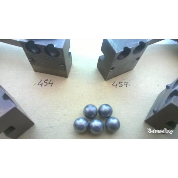 100 Balles ronde Calibre 44 (0.457 inch) roules graphites