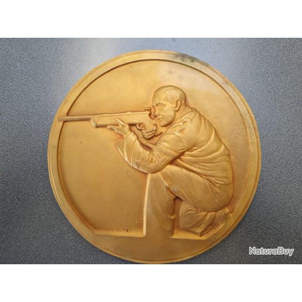 Prix de tir grande mdaille en bronze  22 cm