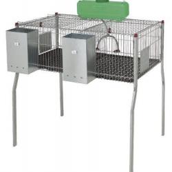Cage pour lapins GAMMA 2 - plancher plastique