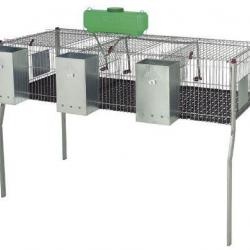 Cage pour lapins GAMMA 3 - plancher plastique