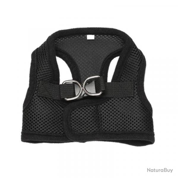 Petit harnais en maille noir - Taille S
