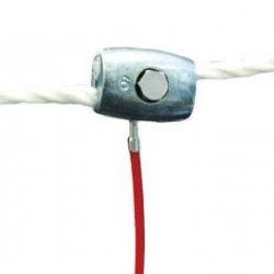 Connecteur électrique pour corde - berger électrique