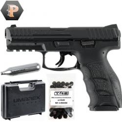 Pistolet HK SFP9 T4E Cal. 43 5 J + munitions + cartouches + mallette