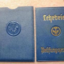 Livret allemand d'aprentissage 1939