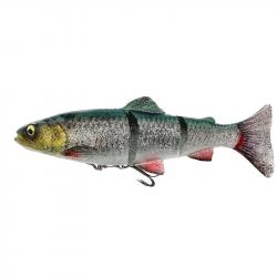 Leurre Souple Savage Gear 4D Line Thru Trout 25cm Sinking 25cm Green Silver 193g