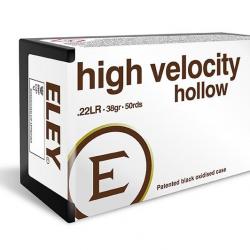 50 Cartouches ELEY High Velocity HP 22 LR